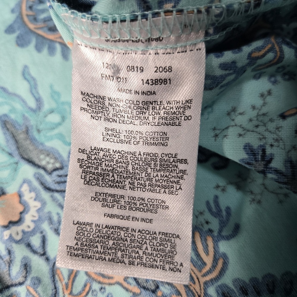 COLUMBIA PFG Shirt Short Sleeve Button-Up Ocean Print Vented Shirt M Fishing - Picture 6 of 9